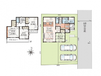 �Ԏ��}�i�̂P�ˌ��j�@4LDK