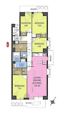 �Ԏ��}�i�̂P�}���V�����j�@4LDK