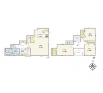 �Ԏ��}�i�̂P�ˌ��j�@3LDK