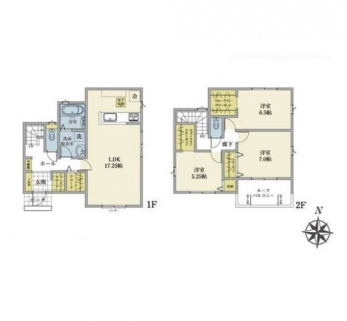 �Ԏ��}�i�̂P�ˌ��j�@3LDK