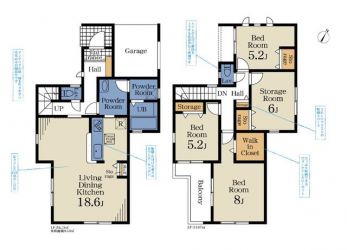 �Ԏ��}�i�̂P�ˌ��j�@4LDK