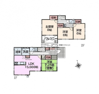 �Ԏ��}�i�̂P�ˌ��j�@4LDK