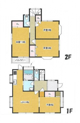 �Ԏ��}�i�̂P�ˌ��j�@4LDK