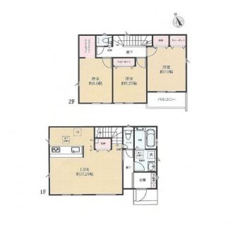 �Ԏ��}�i�̂P�ˌ��j�@3LDK