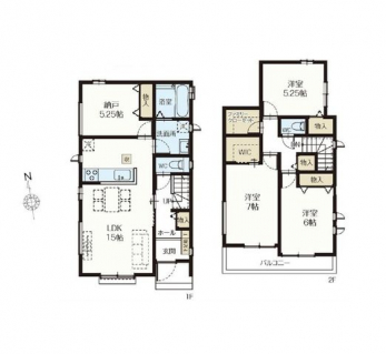 �Ԏ��}�i�̂P�ˌ��j�@3SLDK