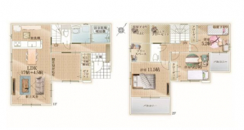 �Ԏ��}�i�̂P�ˌ��j�@3LDK