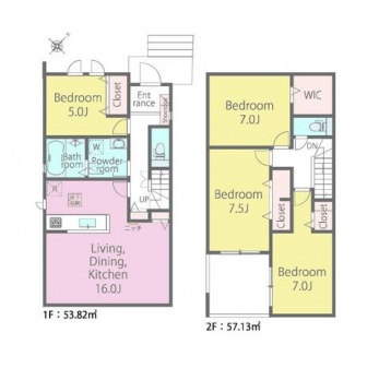 �Ԏ��}�i�̂P�ˌ��j�@4LDK