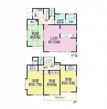 �Ԏ��}�i�̂P�ˌ��j�@4LDK