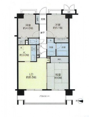 �Ԏ��}�i�̂P�}���V�����j�@3LDK