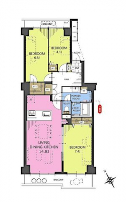 �Ԏ��}�i�̂P�}���V�����j�@3LDK