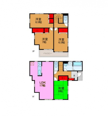 �Ԏ��}�i�̂P�ˌ��j�@4LDK