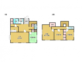 �Ԏ��}�i�̂P�ˌ��j�@4SLDK