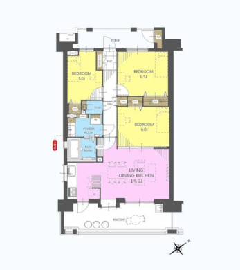 �Ԏ��}�i�̂P�}���V�����j�@3LDK