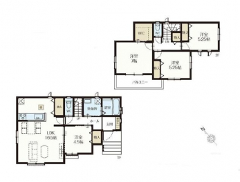 �Ԏ��}�i�̂P�ˌ��j�@4LDK