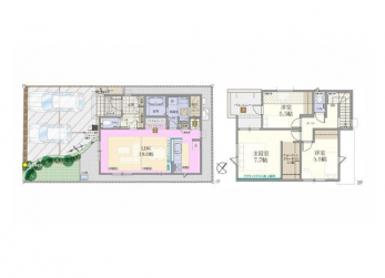 �Ԏ��}�i�̂P�ˌ��j�@3LDK