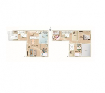 �Ԏ��}�i�̂P�ˌ��j�@4LDK�{2WIC