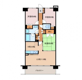 �Ԏ��}�i�̂P�}���V�����j�@3LDK