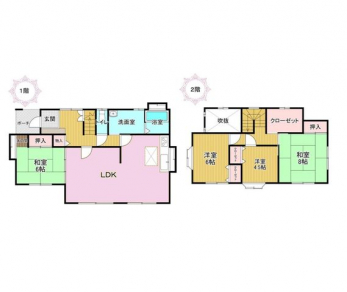 �Ԏ��}�i�̂P�ˌ��j�@4SLDK