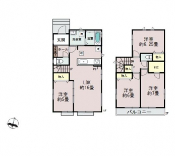 �Ԏ��}�i�̂P�ˌ��j�@4LDK