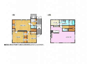 �Ԏ��}�i�̂P�ˌ��j�@2LDK