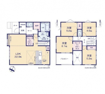 �Ԏ��}�i�̂P�ˌ��j�@4LDK