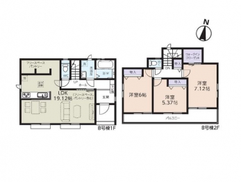 �Ԏ��}�i�̂P�ˌ��j�@3LDK