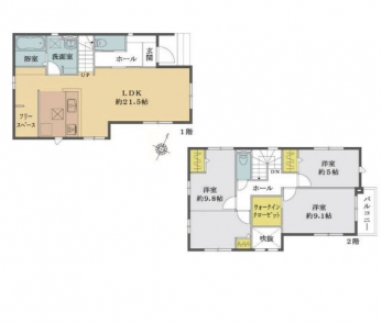 �Ԏ��}�i�̂P�ˌ��j�@3LDK