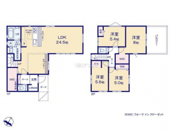 �Ԏ��}�i�̂P�ˌ��j�@4LDK