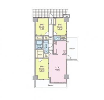 �Ԏ��}�i�̂P�}���V�����j�@3LDK