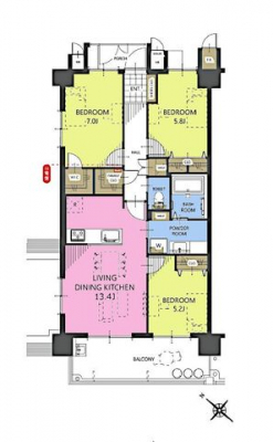 �Ԏ��}�i�̂P�}���V�����j�@3LDK