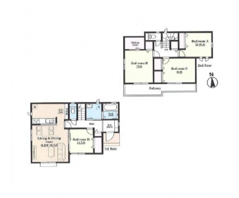 �Ԏ��}�i�̂P�ˌ��j�@4LDK