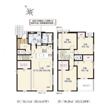 �Ԏ��}�i�̂P�ˌ��j�@4LDK