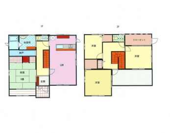 �Ԏ��}�i�̂P�ˌ��j�@4LDK