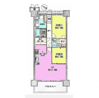 �Ԏ��}�i�̂P�}���V�����j�@2LDK