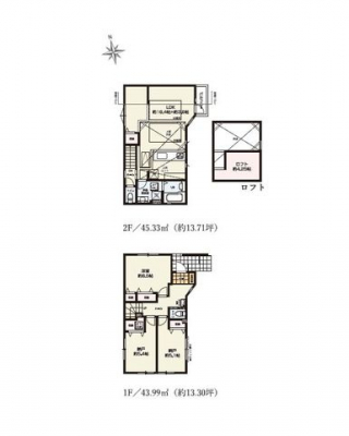 �Ԏ��}�i�̂P�ˌ��j�@1SSLDK