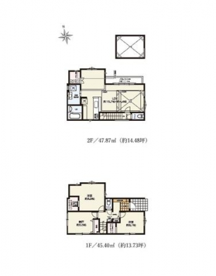 �Ԏ��}�i�̂P�ˌ��j�@2SLDK