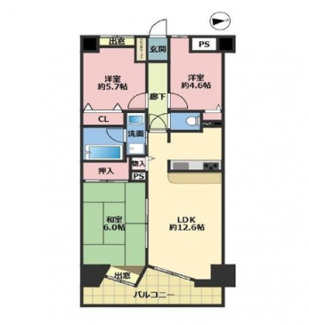 �Ԏ��}�i�̂P�}���V�����j�@3LDK