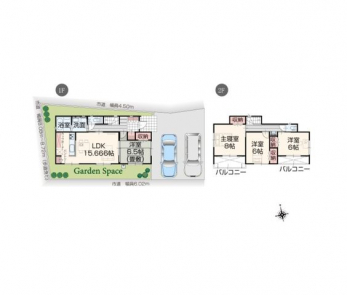 �Ԏ��}�i�̂P�ˌ��j�@4LDK