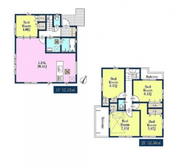 �Ԏ��}�i�̂P�ˌ��j�@5LDK