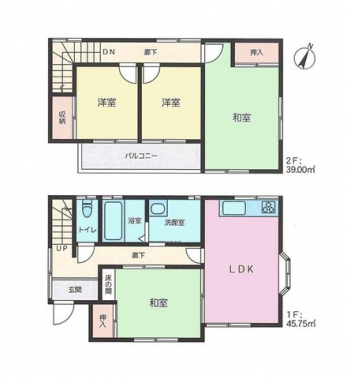 �Ԏ��}�i�̂P�ˌ��j�@4LDK