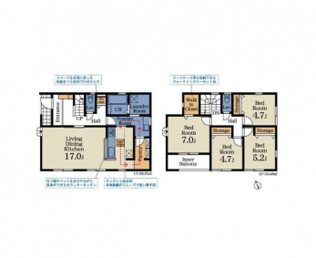 �Ԏ��}�i�̂P�ˌ��j�@4LDK�{WIC