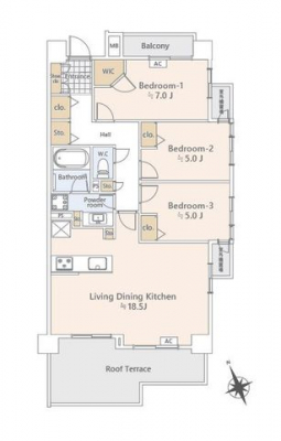 �Ԏ��}�i�̂P�}���V�����j�@3LDK