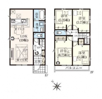 �Ԏ��}�i�̂P�ˌ��j�@4LDK