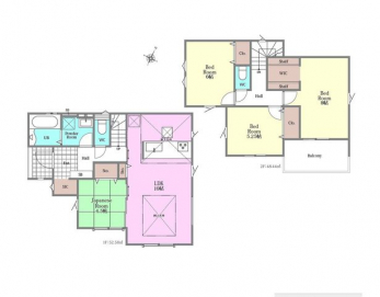 �Ԏ��}�i�̂P�ˌ��j�@4LDK