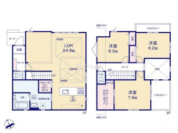 �Ԏ��}�i�̂P�ˌ��j�@3LDK