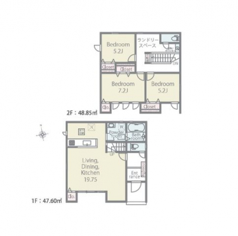 �Ԏ��}�i�̂P�ˌ��j�@3LDK