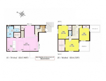 �Ԏ��}�i�̂P�ˌ��j�@4LDK