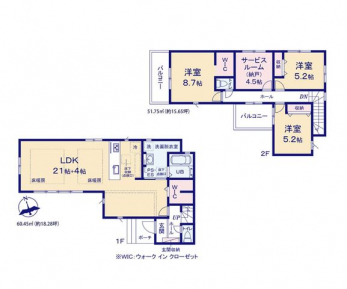 �Ԏ��}�i�̂P�ˌ��j�@3LDK�{N